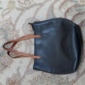 Madewell zip top transport tote